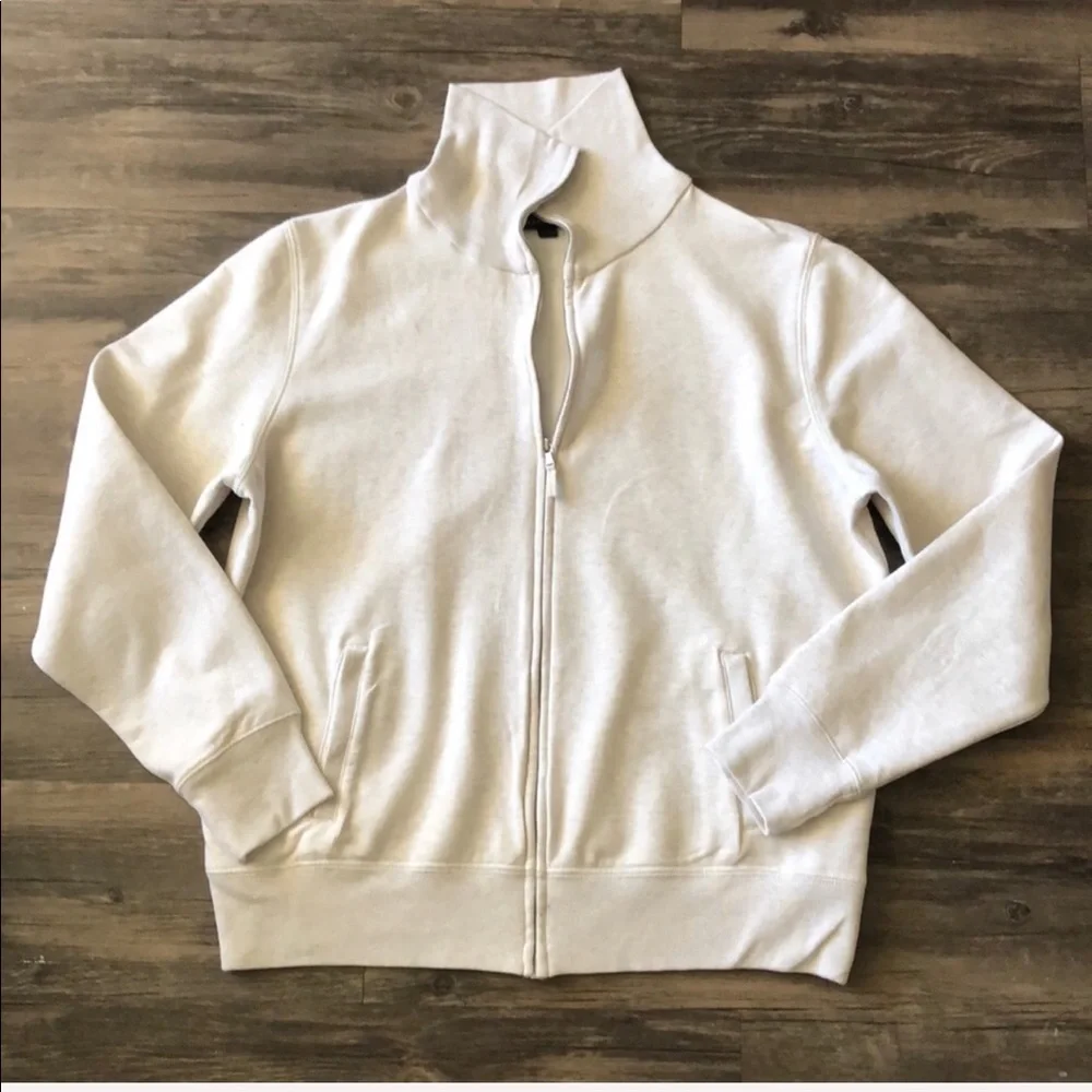 Land’s End Off White Lightweight Zipper Jacket size M